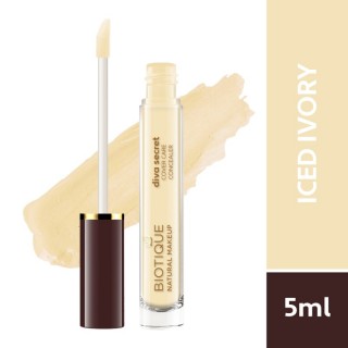 Biotique Natural Makeup Diva Secret Cover Care Concealer (Iced Ivory), 5 ml